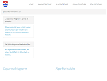 Tablet Screenshot of patriziato-sementina.ch
